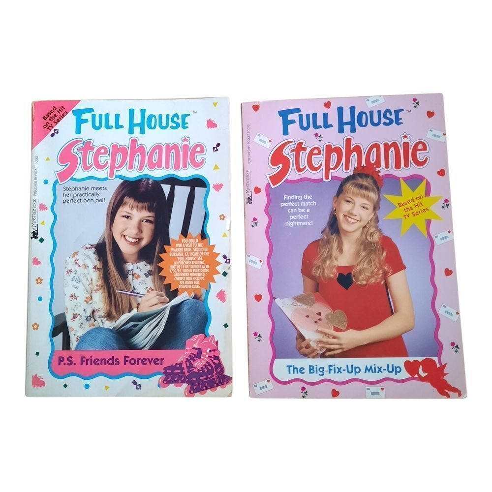 Full House Stephanie Coffee Table Books - Pink and Blue